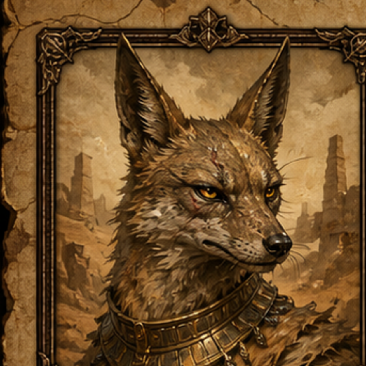 Dune Jackal portrait