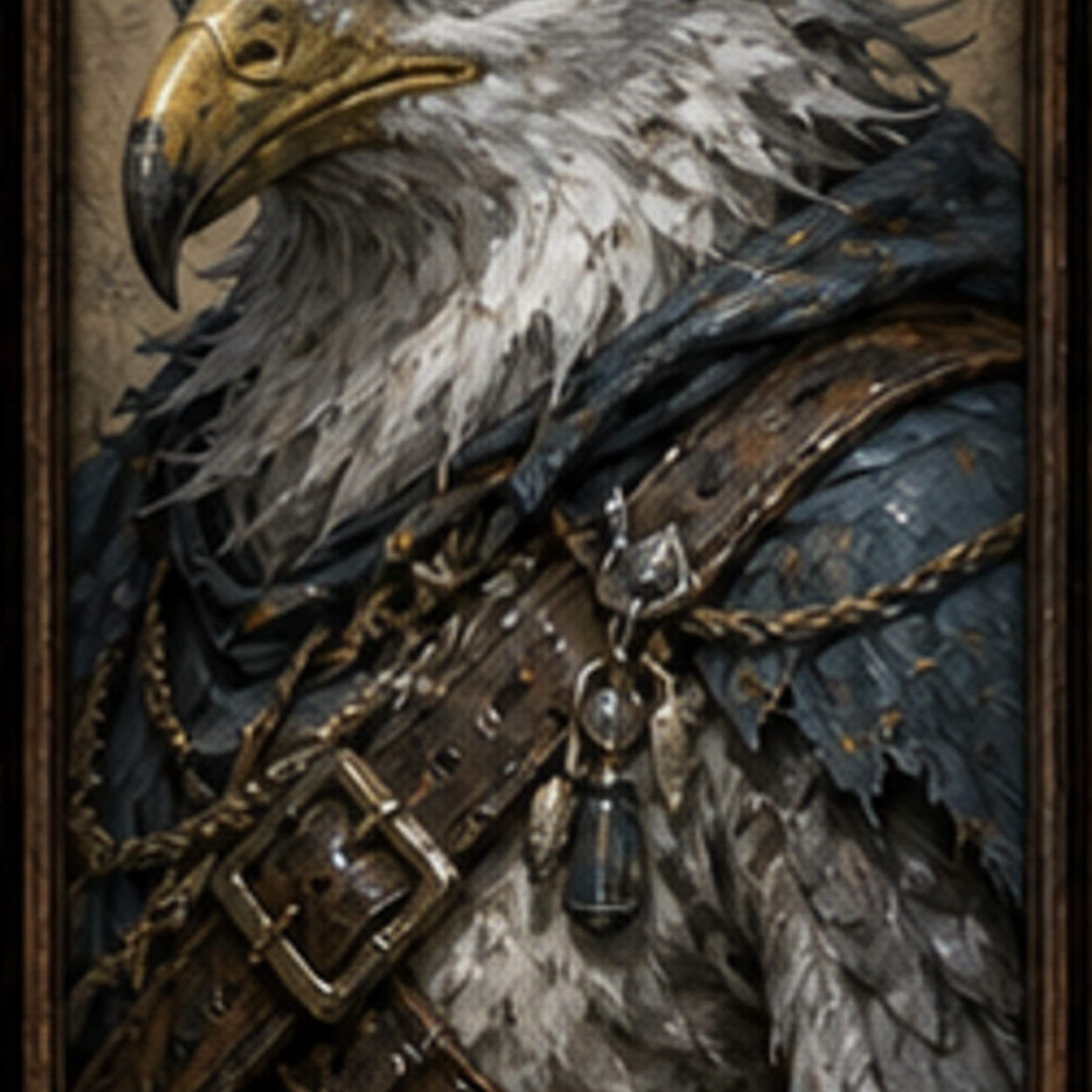 Gull Harrier portrait
