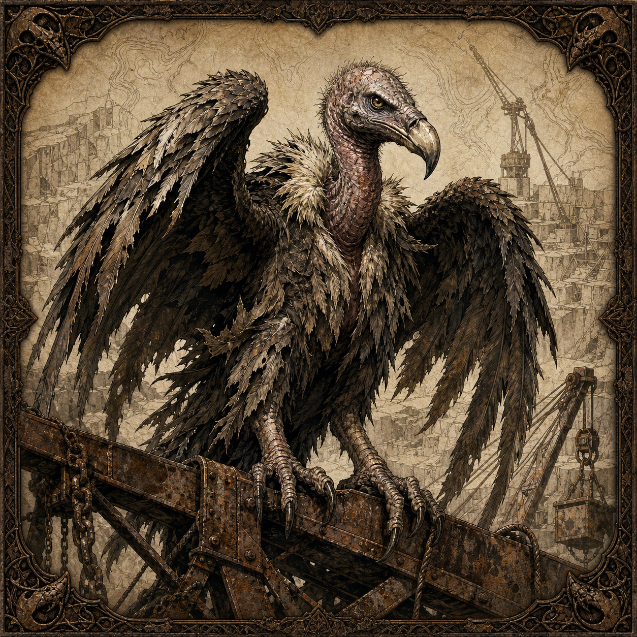 Quarry Vulture portrait