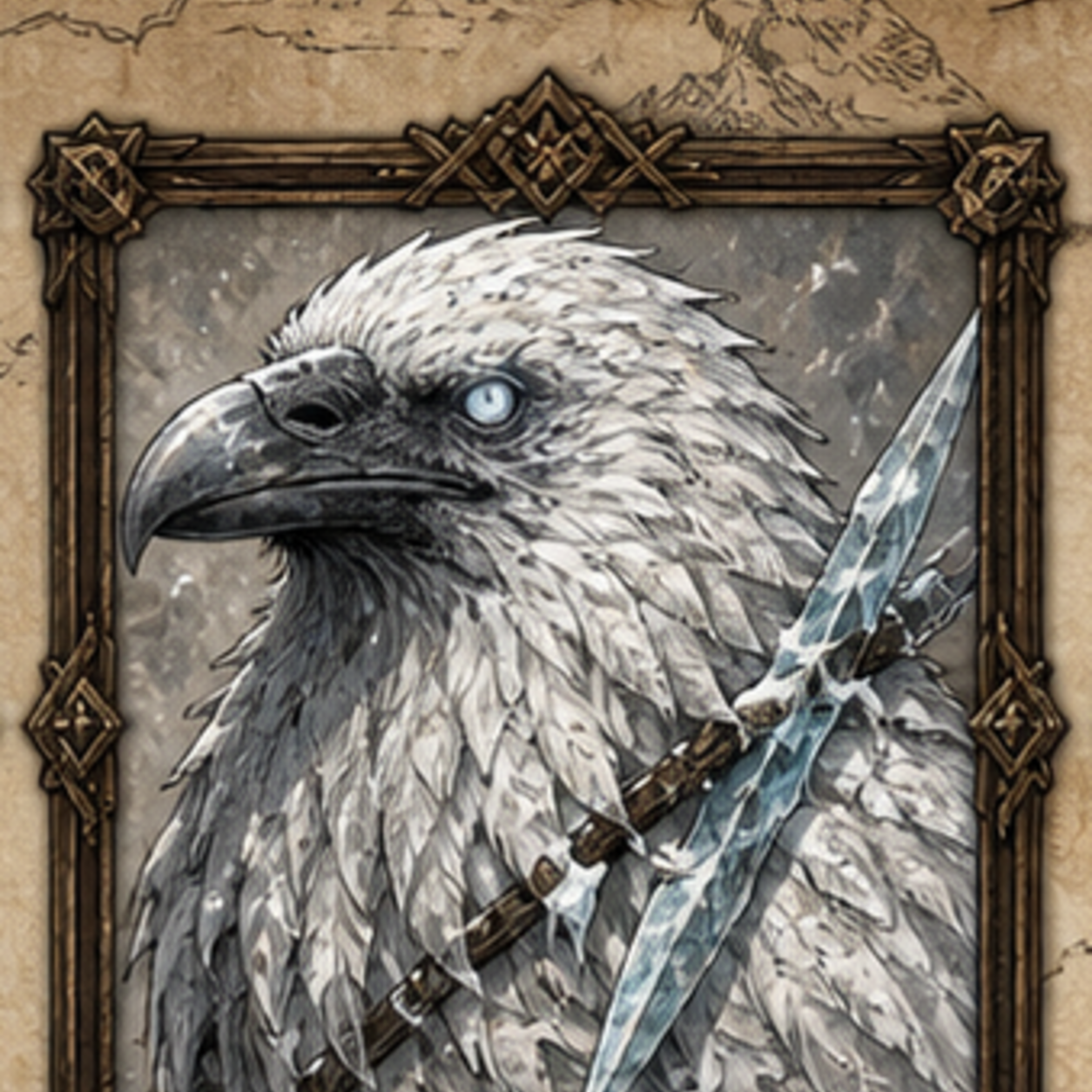 Snowblind Crow portrait