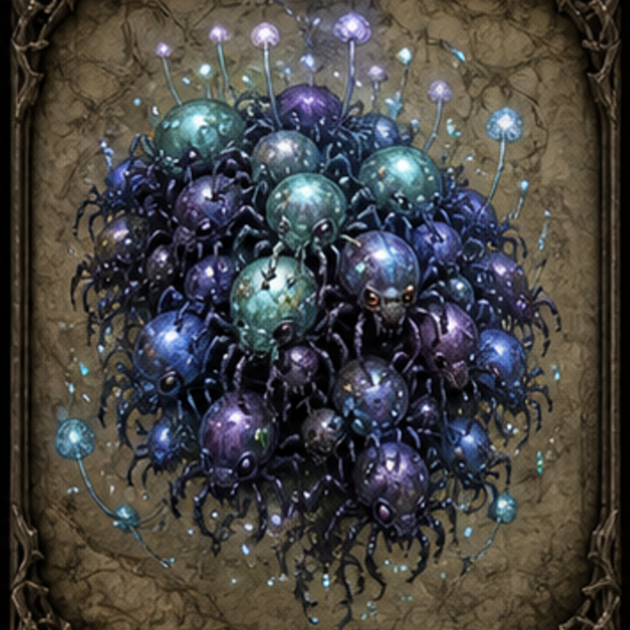Spore Mite Cluster portrait